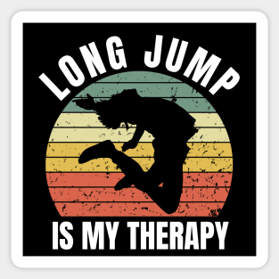 Long Jump Funny Sticker